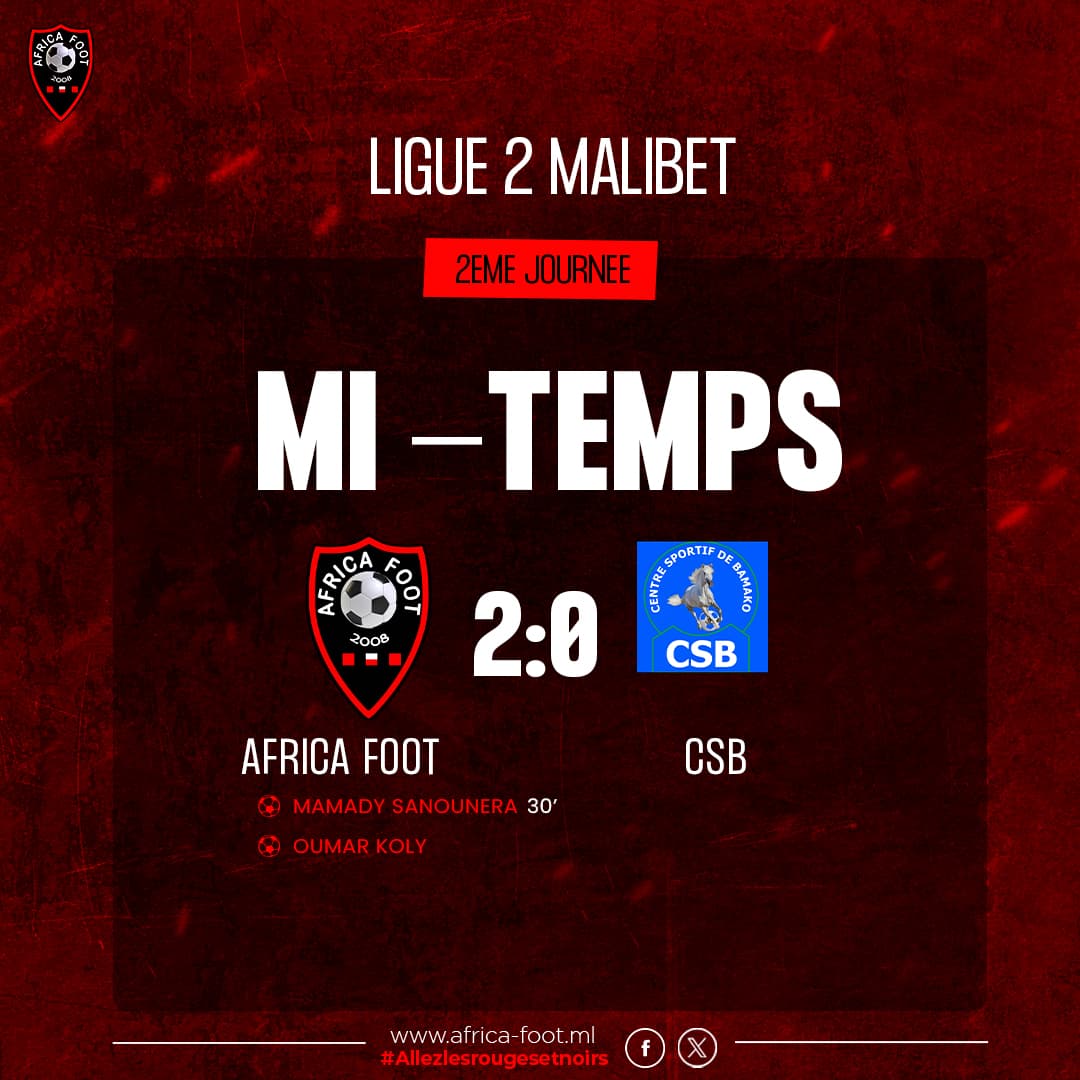 Match officiel et engagement des catégories jeunes d'Africa Foot